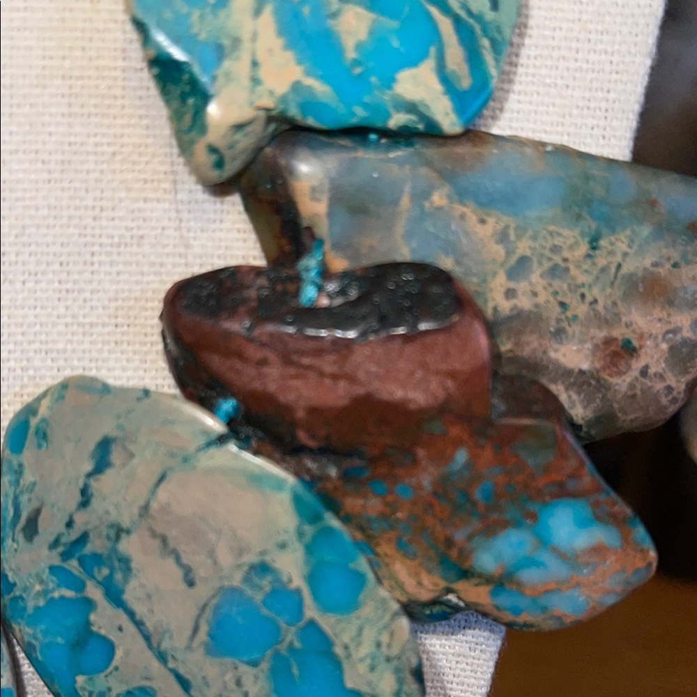 Sea Sefiment Jasper Necklace LUCAS LAMETH - Picture 10 of 16